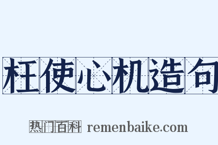 枉使心机造句是什么意思的图片
